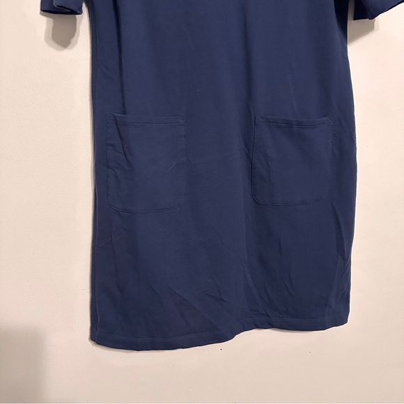 Lilly Pulitzer Lilah Navy Blue Shift Dress Gold Buttons Size Large - Picture 4 of 9